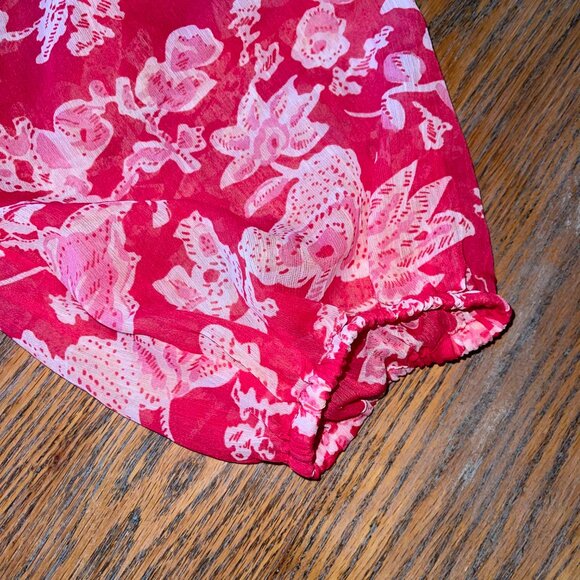 SIM & SAM red print dress - Picture 3 of 7